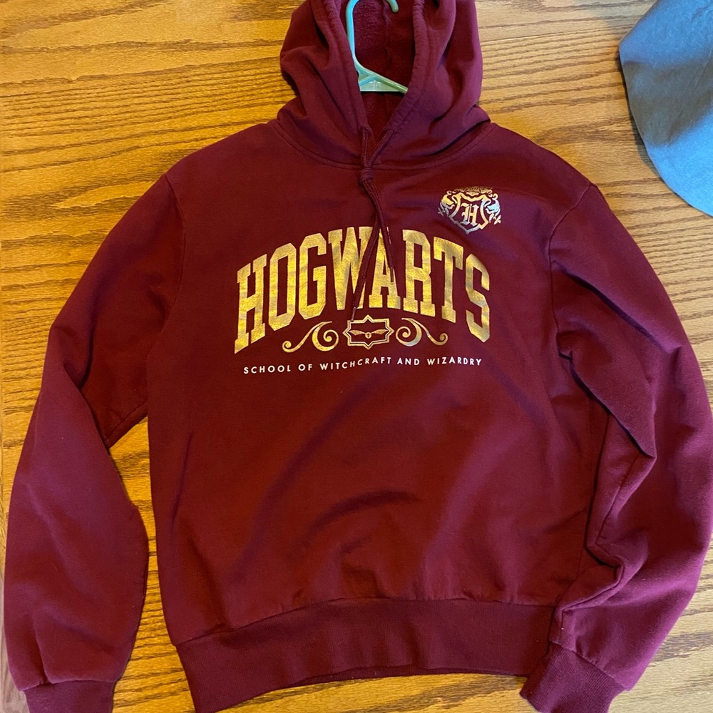 Harry Potter branded Merchandise. Maroon boys medium hoodie.
